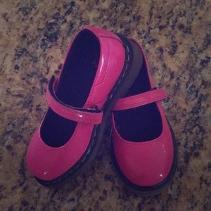 Dr Martens hot pink Mary Janes. Size 9